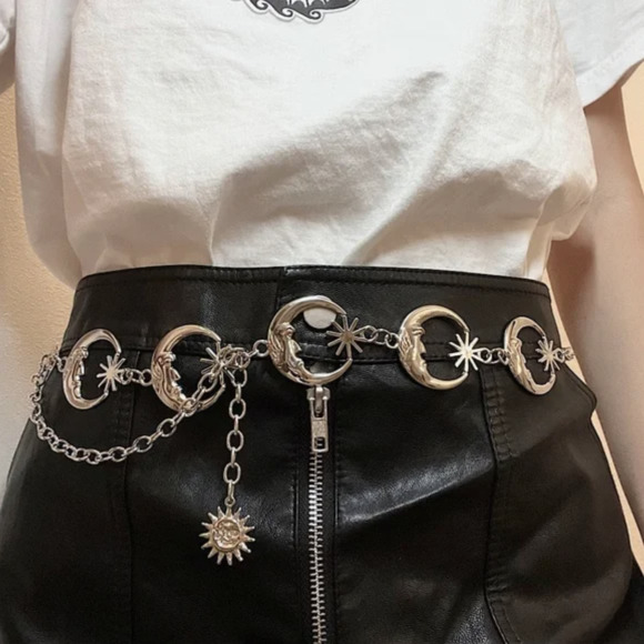 Silver Chain Belts